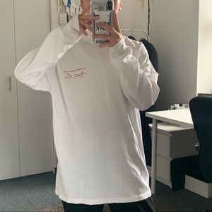 Martine Rose logo print long-sleeve T-shirt